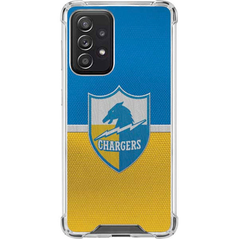 NFL Los Angeles Chargers Vintage Galaxy A52 5G Clear Case